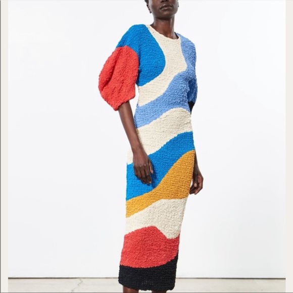 Mara Hoffman Freya Dress in Cream Multi - Picture 8 of 9